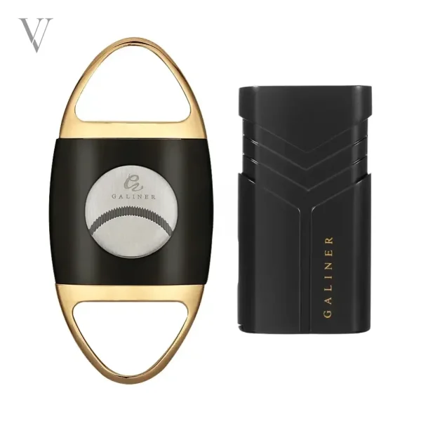 Coffret de luxe : briquet et coupe-cigare haut de gamme