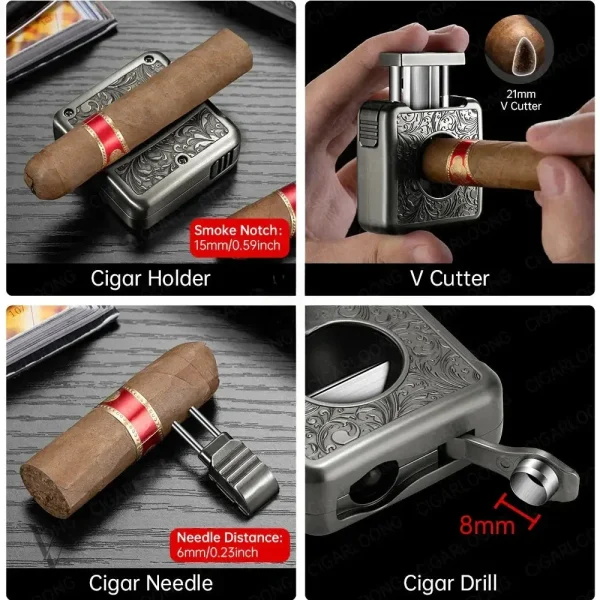 Accessoire élégant pour les fumeurs de cigares