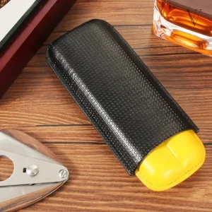 Étui à cigare élégant et pratique en cuir