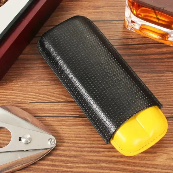 Étui à cigare élégant et pratique en cuir