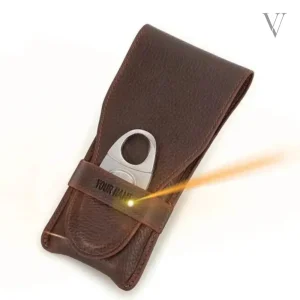 Protection pour 3 cigares en cuir de qualité