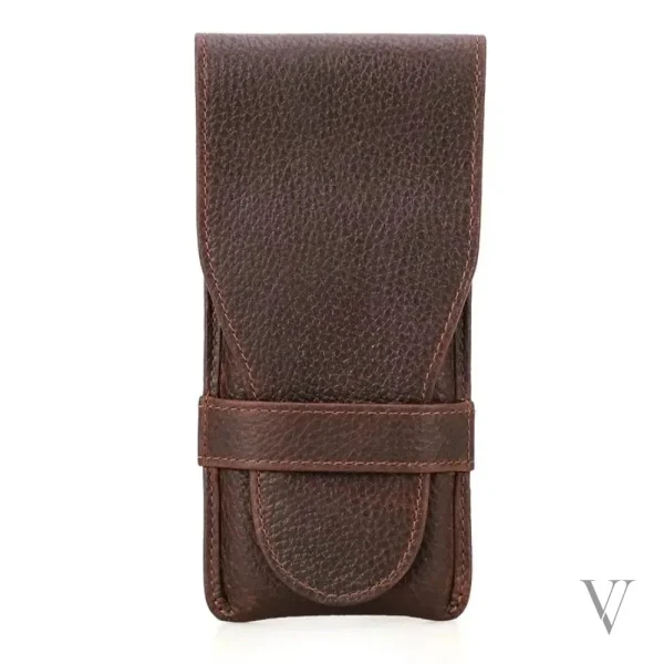 Coffret en cuir pour cigares en voyage