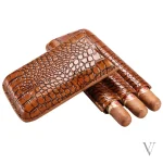 Style et fonctionnalité : étui pour 3 cigares en cuir