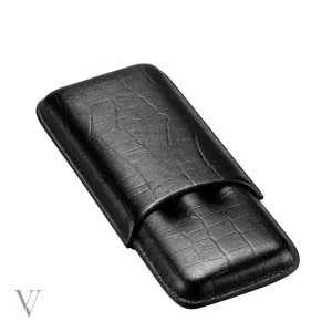 Coffret à cigares en cuir élégant avec coupe-cigare intégré