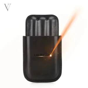 Coffret élégant pour 3 cigares en cuir
