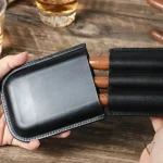 Protection raffinée pour cigares en cuir