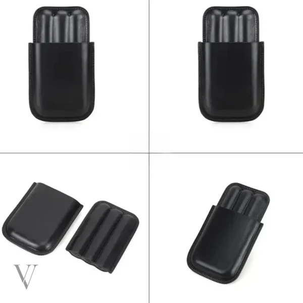 Élégance et protection pour 3 cigares