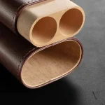 Étui à cigares compact et chic MIRLOS en bois