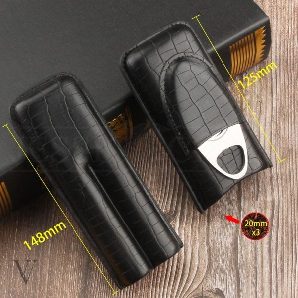 Coupe-cigare en cuir, accessoire de luxe