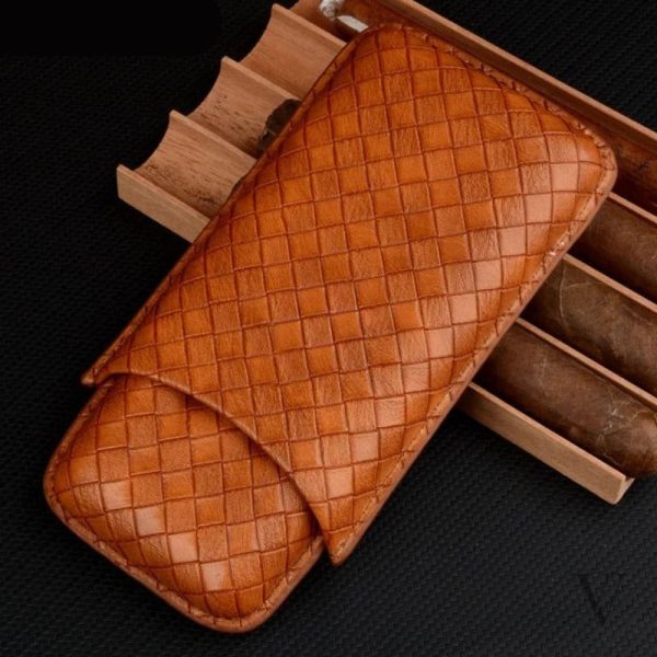 Étui à cigare pratique et raffiné en cuir