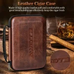 Accessoires pour cigares en cuir de haute qualité