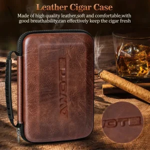 Accessoires pour cigares en cuir de haute qualité