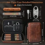 Coffret élégant pour fumeurs de cigares