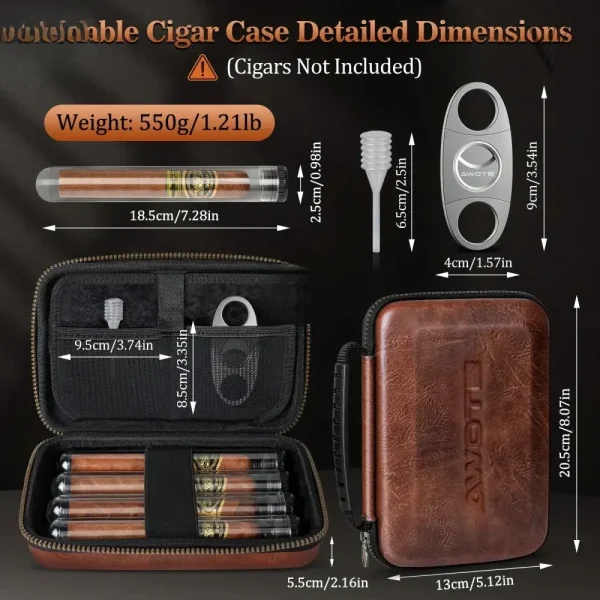 Coffret élégant pour fumeurs de cigares