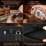 Étui à cigares avec accessoires pratiques
