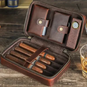 Étui en cuir de luxe pour protéger vos cigares