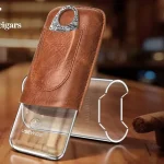 Étui à cigares cuir et acrylique Vanguard