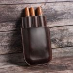 Cuir de qualité pour un étui à cigares raffiné