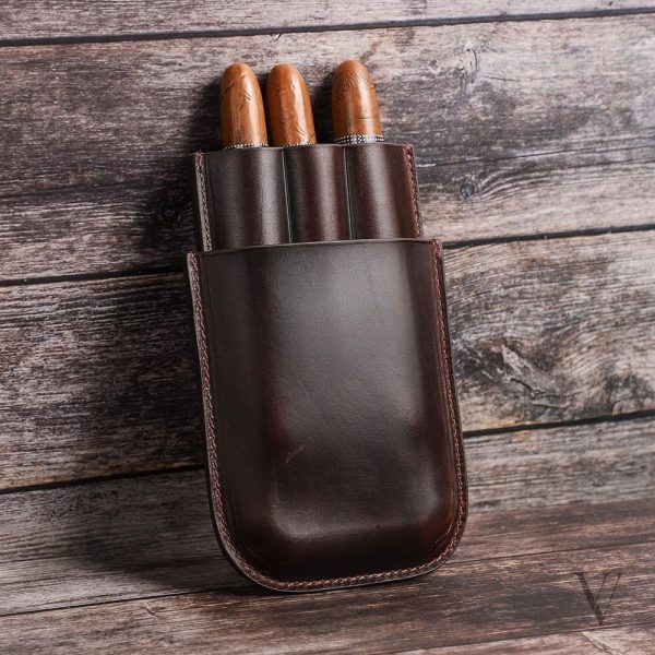 Cuir de qualité pour un étui à cigares raffiné
