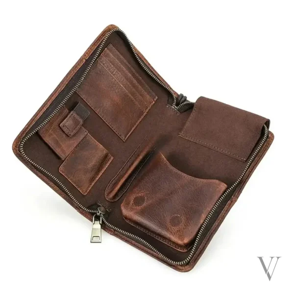 Protection de cigares en cuir haut de gamme