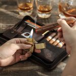 Cuir de qualité pour protection de cigares