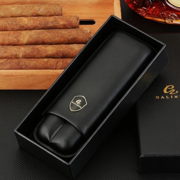 Élégant étui à cigare en cuir pour protection optimale