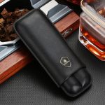 Étui à cigares en cuir, design chic et compact