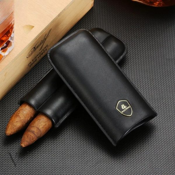 Étui pour cigares, style élégant et pratique en cuir