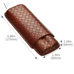 Accessoire de luxe pour cigares, étui en cuir GRID Explorer