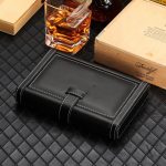 Accessoire de voyage chic pour 4 cigares