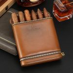 Etui de voyage cuir ZIPY pour 6 cigares