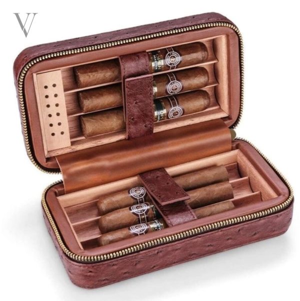 Cuir de qualité supérieure, étui pour 6 cigares