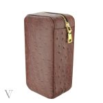 Protection chic pour vos cigares, en cuir croco