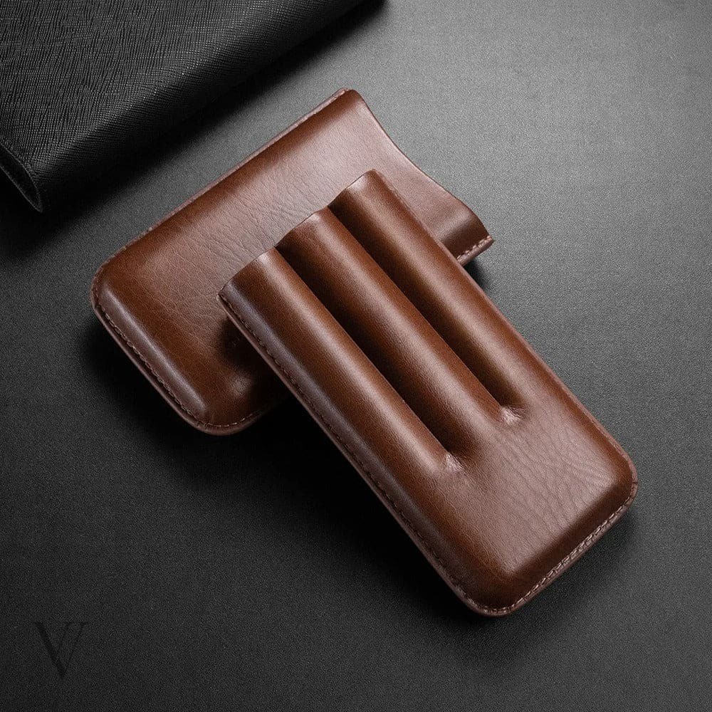 Etui à cigare de voyage cuir - STORM