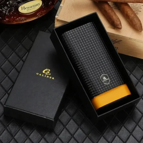 Élégant étui en cuir pour la protection de cigares