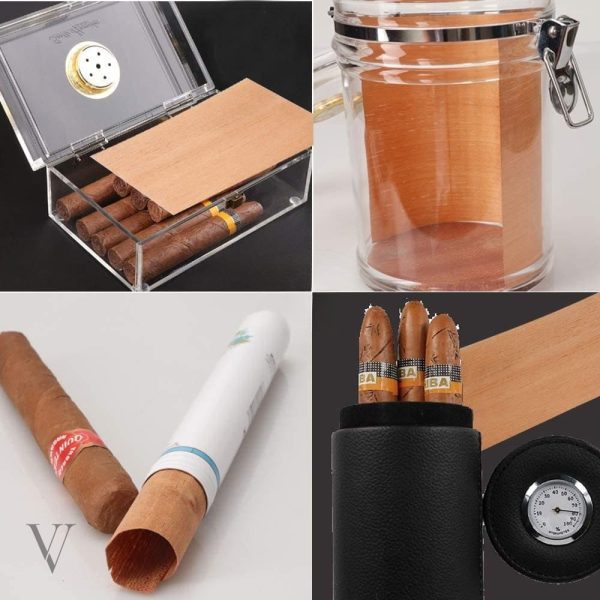 Accessoire de cave à cigares en cèdre naturel