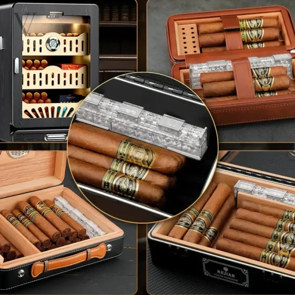Conserve la fraîcheur des cigares avec Linear Crystal Duo