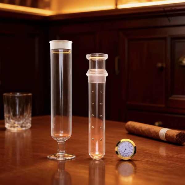 Infuseur élégant pour cigare en verre