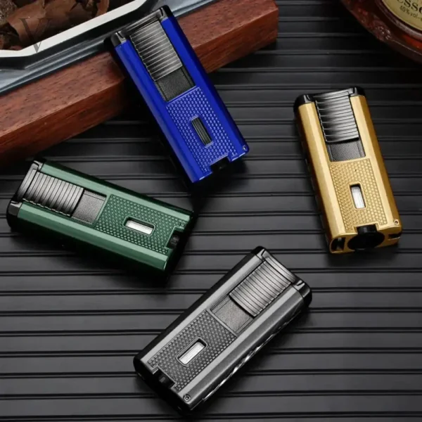 Briquet torche haut de gamme avec coupe-cigare intégré