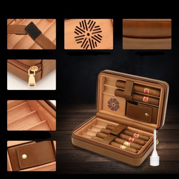 Cave à cigares compacte avec accessoires