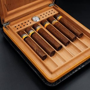 Cave à cigare en cuir WALLY pour conservation optimale