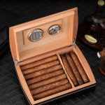 Élégant coffret à cigare en bois