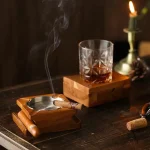 Set Cendrier Cigare - Authentica Wood élégant et fonctionnel