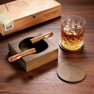 Set cendrier pour cigares Whisky Spark