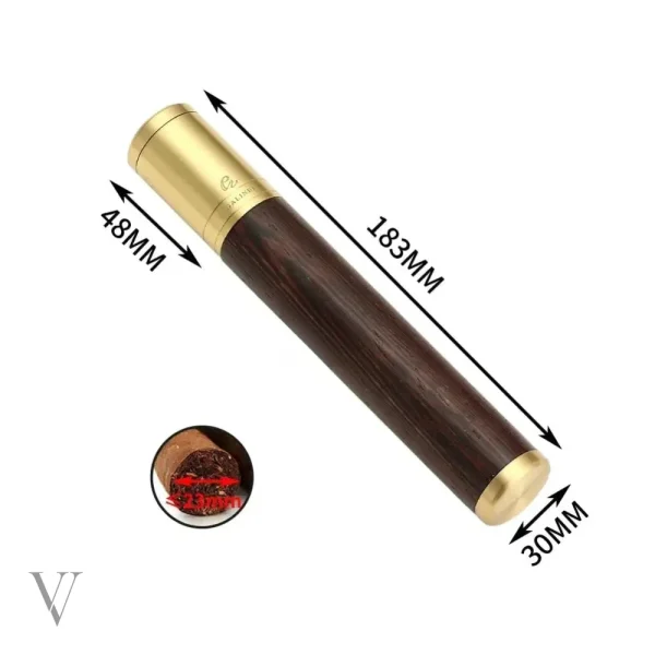 Étui élégant pour cigare, design en bois Aurora