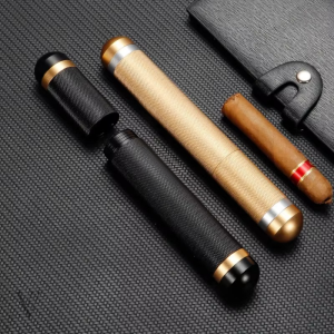 Étui à cigare élégant en Zamak, finition brillante