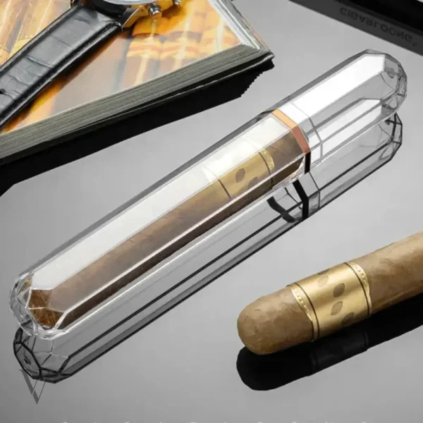 tube-a-cigare-cohiba-en-acrylique-transparent-prisme-1 Tube à cigare en acrylique transparent - Prisme