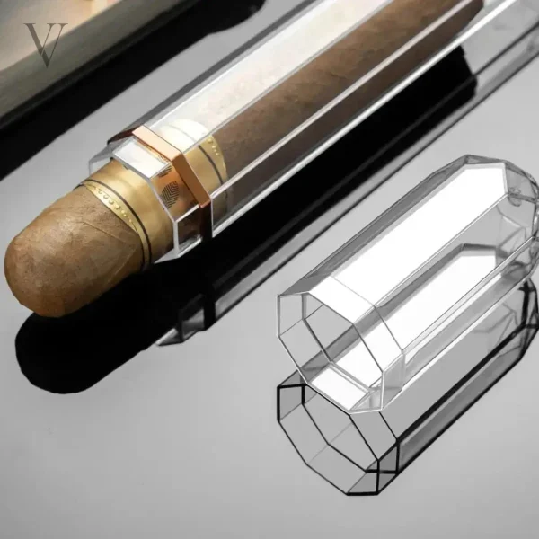 Protection pour cigares avec design prismatique